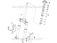 Fork/steering tube - Steering bearing unit