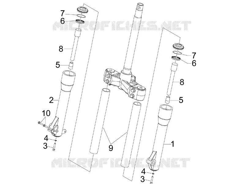 Fork's components (Kayaba)