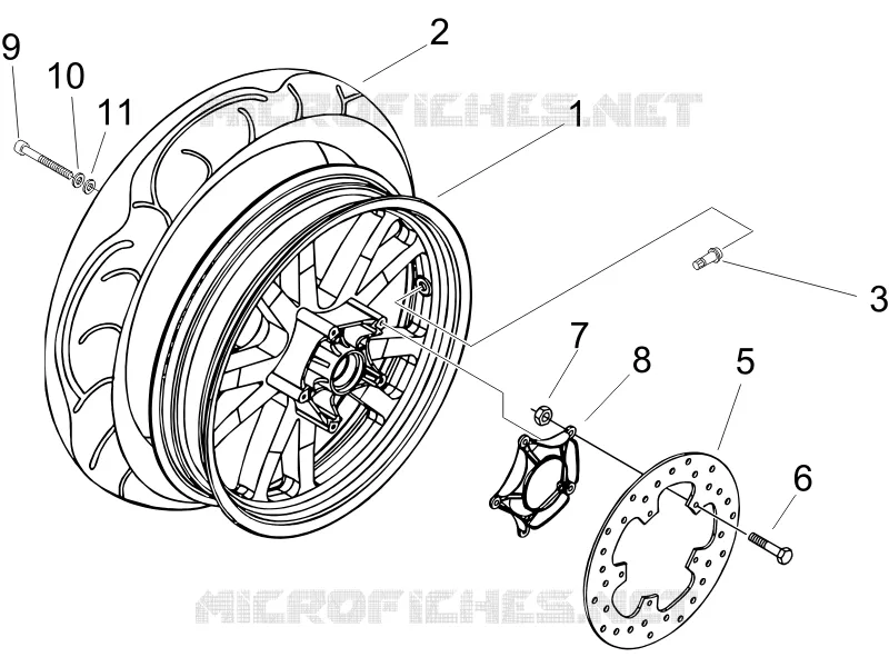 Roue arrière