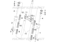 Composants de la fourche (Escorts)