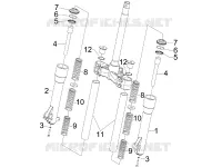 Composants de la fourche (Escorts)