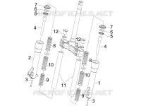 Composants de la fourche (Escorts)
