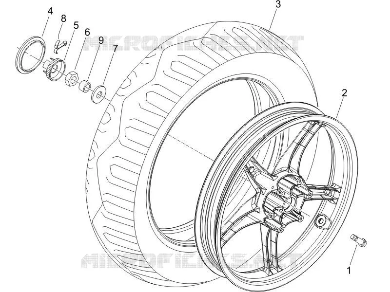 Roue arrière