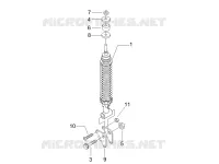 Suspension arrière - Amortisseur/s