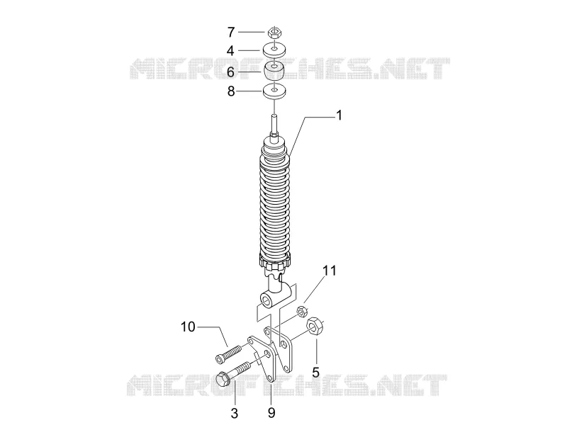 Rear suspension - Shock absorber/s