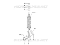 Suspension arrière - Amortisseur/s