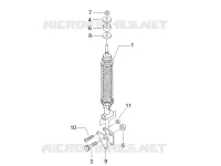 Suspension arrière - Amortisseur/s
