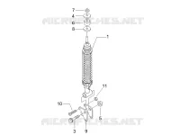 Suspension arrière - Amortisseur/s