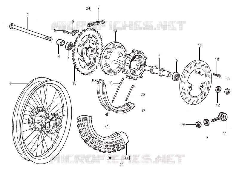 Roue arrière