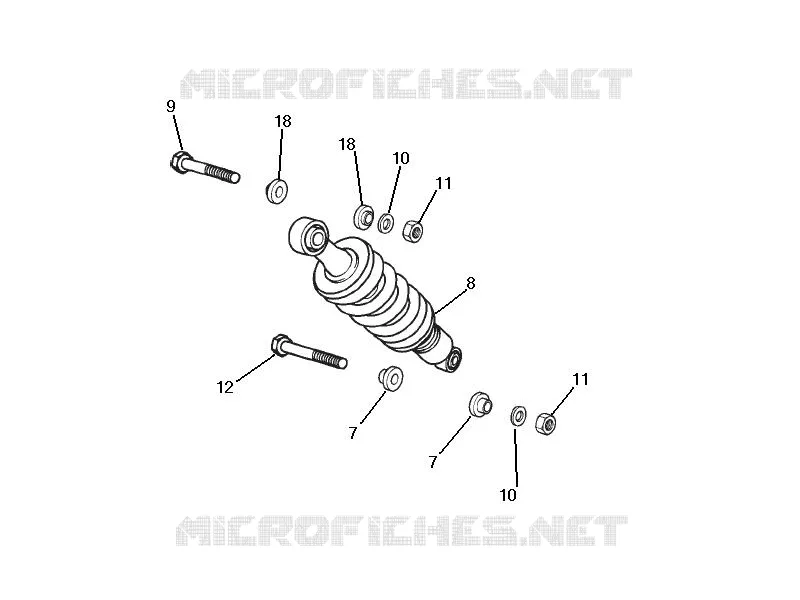 Suspension arrière - Amortisseur/s