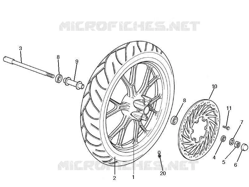 Roue avant