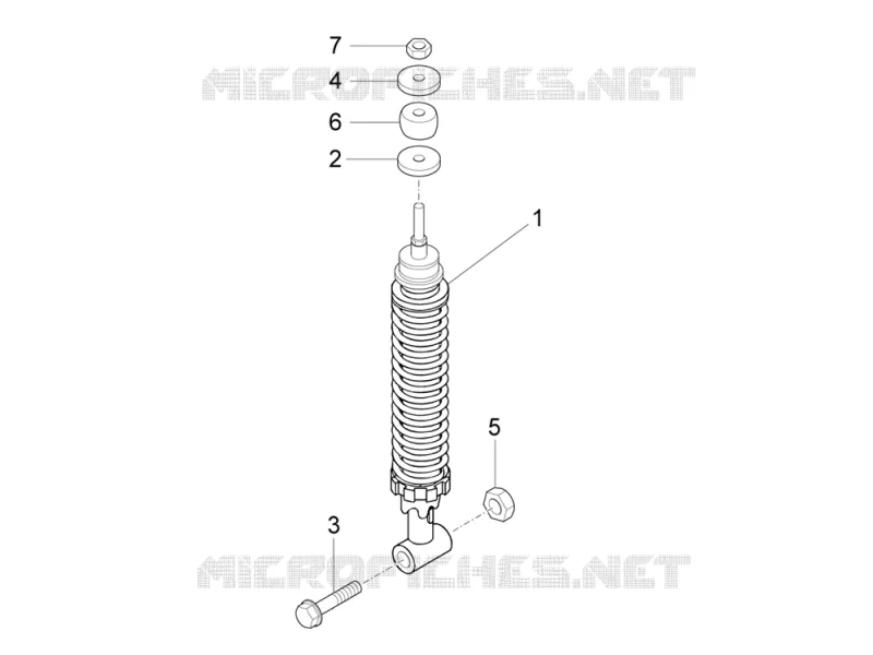 Suspension arrière - Amortisseur/s