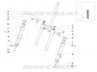Composants de la fourche (Showa)
