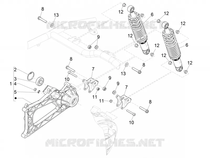 Suspension arrière - Amortisseur/s