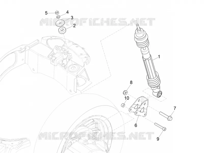 Suspension arrière - Amortisseur/s