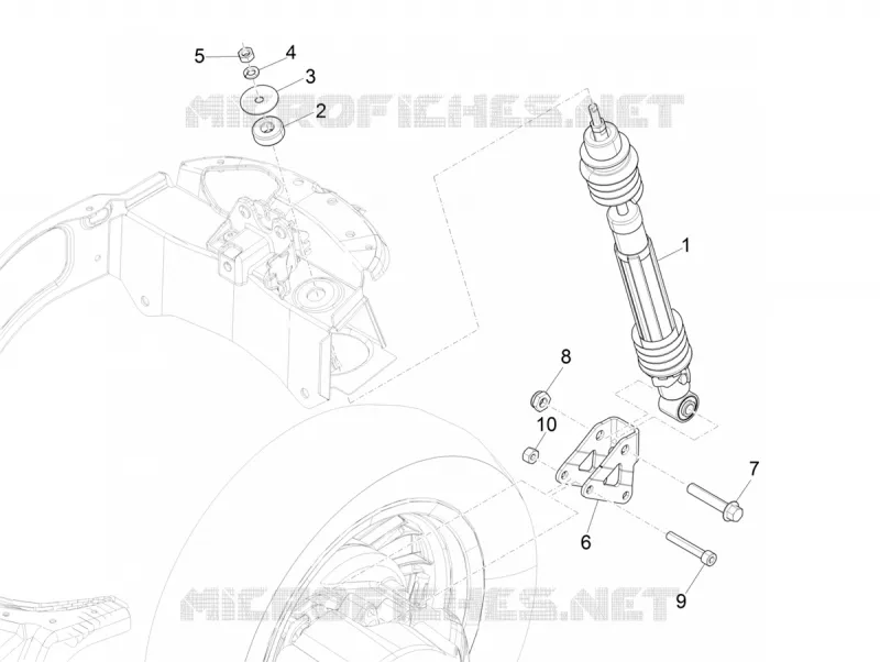 Suspension arrière - Amortisseur/s
