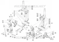 Composants de la fourche (Mingxing)