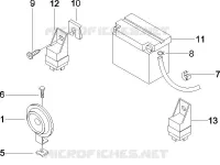Relais - Batterie - Avertisseur sonore