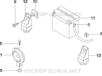 Relais - Batterie - Avertisseur sonore