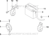 Relais - Batterie - Avertisseur sonore