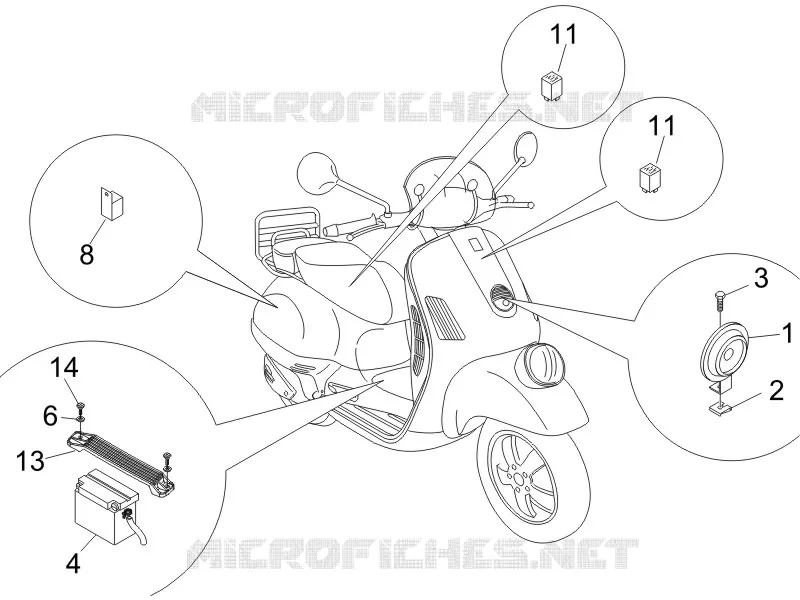 Relais - Batterie - Avertisseur sonore