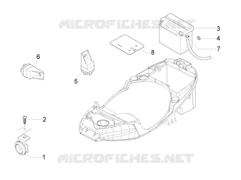 Relais - Batterie - Avertisseur sonore