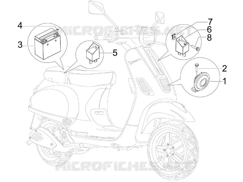 Relais - Batterie - Avertisseur sonore