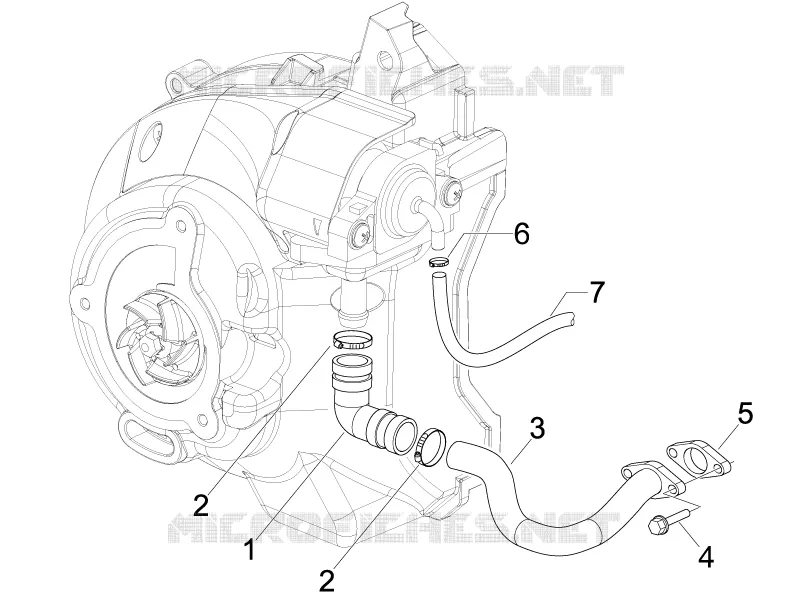 BOITE AIR SECONDAIRE VESPA VESPA-SCOOTER 125 GTV 2007  GTV 4T Navy E3
