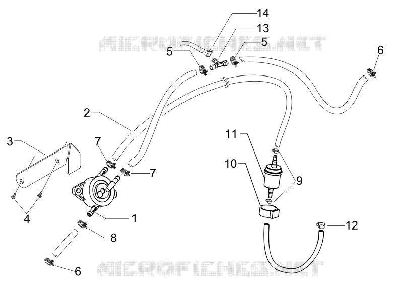 Instalation de l'alimentation VESPA VESPA-SCOOTER 200 GRANTURISMO 2006  Granturismo L