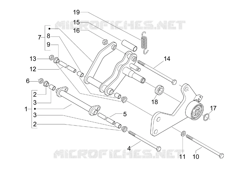 Bras oscillant VESPA VESPA-SCOOTER 200 GRANTURISMO 2007  Granturismo L