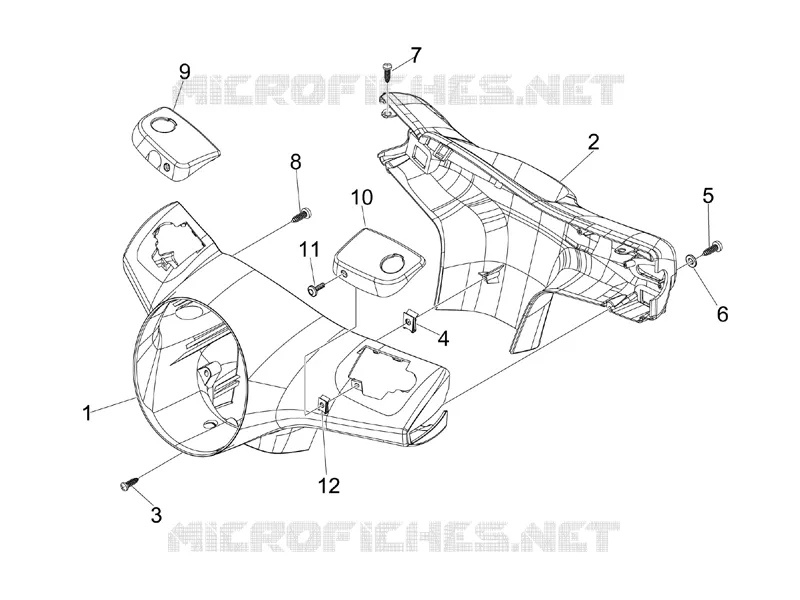 Couvertures guidon VESPA VESPA-SCOOTER 200 GRANTURISMO 2008  Granturismo L