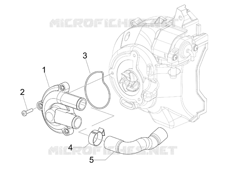 Pompe à eau VESPA VESPA-SCOOTER 200 GRANTURISMO 2008  Granturismo L