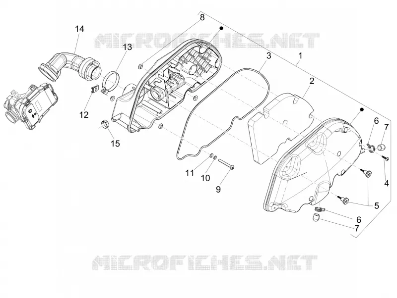 Filtre à air VESPA VESPA-SCOOTER 125 GTS 2014  GTS 4T 3V ie Super