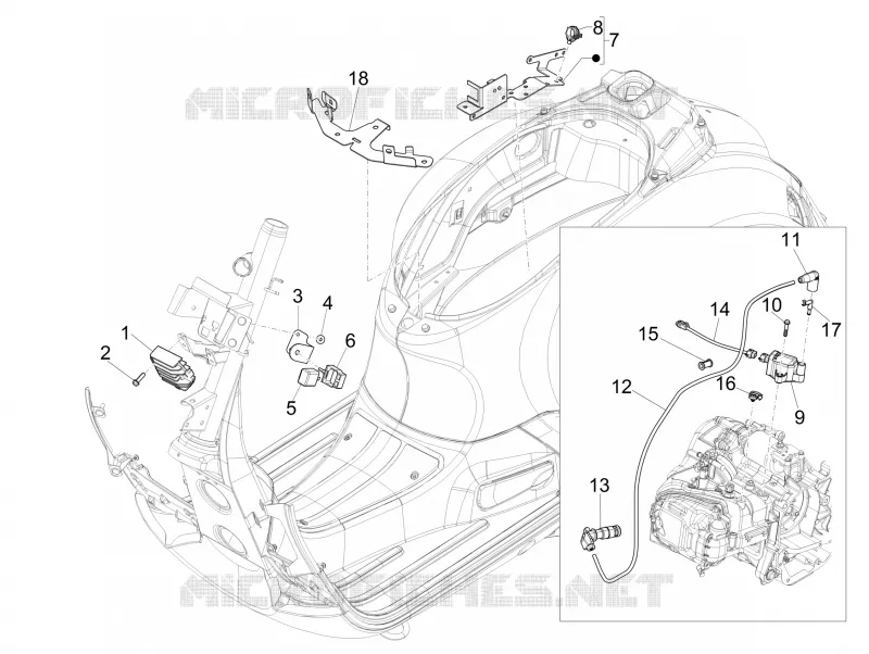 Régulateurs de tension - Centrales electroniques - Bobine H.T. VESPA VESPA-SCOOTER 125 GTS 2017  GTS 4T 3V ie Super