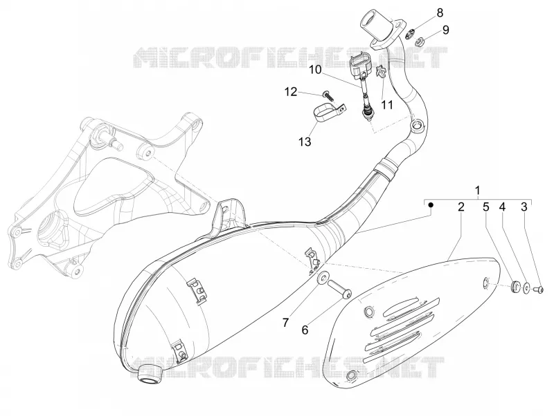 Silencieux VESPA VESPA-SCOOTER 125 GTS 2017  GTS 4T 3V ie Super