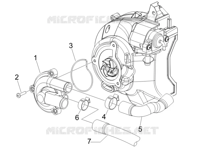 Pompe à eau VESPA VESPA-SCOOTER 125 GTS 2012  GTS 4T E3