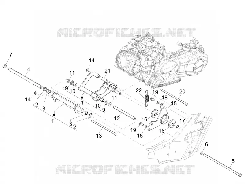 Bras oscillant VESPA VESPA-SCOOTER 150 GTS 2014  GTS Super ie 4T 3V