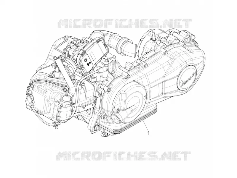 Moteur complet VESPA VESPA-SCOOTER 150 GTS 2014  GTS Super ie 4T 3V