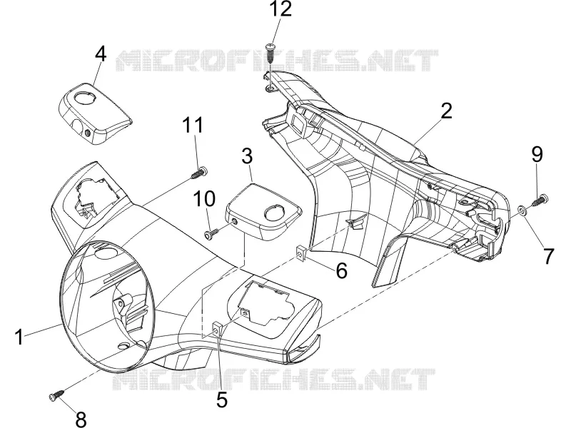 Couvertures guidon VESPA VESPA-SCOOTER 250 GTS 2008  GTS ABS