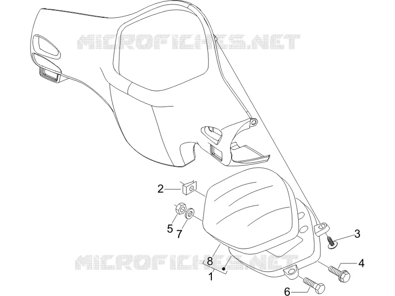 Groupe instruments - Cruscotto VESPA VESPA-SCOOTER 250 GTS 2005  GTS ABS