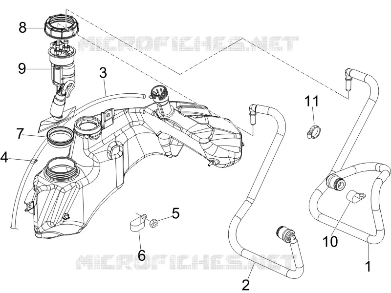 Instalation de l'alimentation VESPA VESPA-SCOOTER 250 GTS 2008  GTS ABS