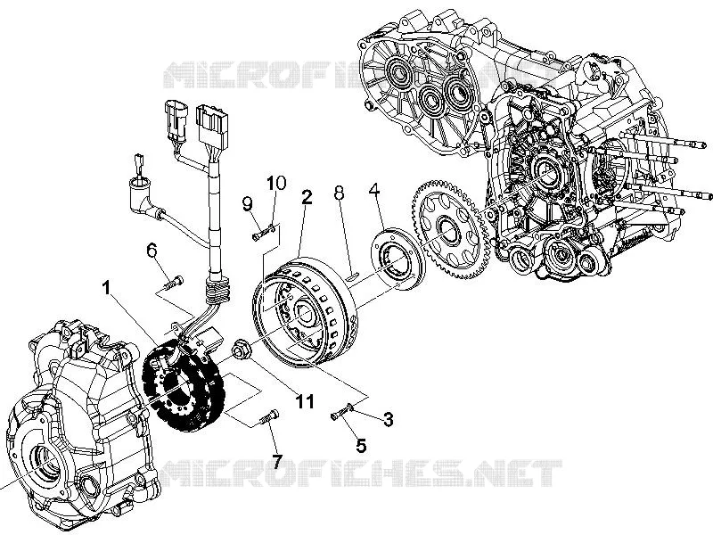 Volant magnetique VESPA VESPA-SCOOTER 250 GTS 2008  GTS ABS