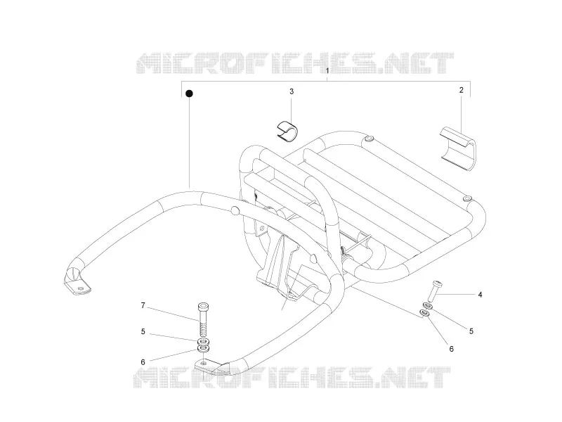 Porte-bagages arrière VESPA VESPA-SCOOTER 250 GTS 2007  GTS ABS