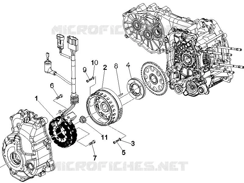 Volant magnetique VESPA VESPA-SCOOTER 250 GTS 2007  GTS ABS