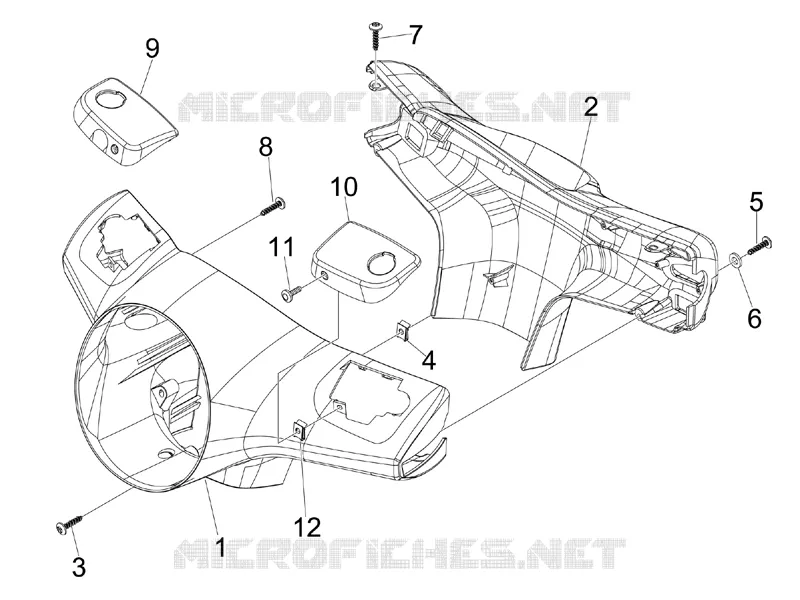 Couvertures guidon VESPA VESPA-SCOOTER 250 GTS 2013  GTS ie