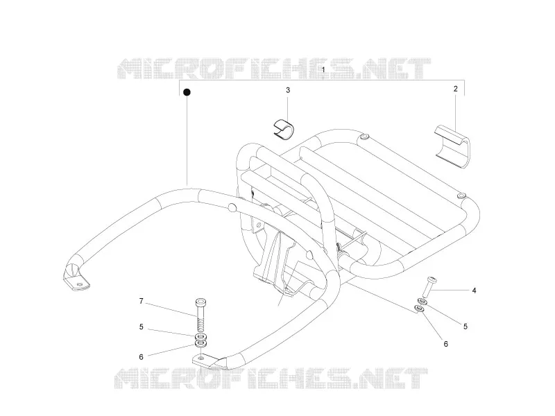 Porte-bagages arrière VESPA VESPA-SCOOTER 250 GTS 2011  GTS ie