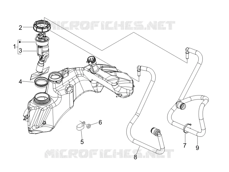 Instalation de l'alimentation VESPA VESPA-SCOOTER 250 GTS 2008  GTS ie Super