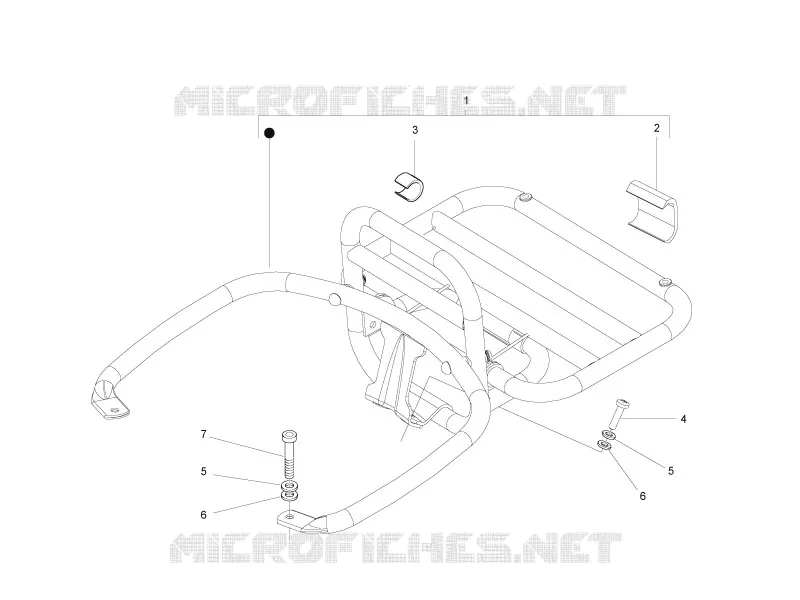 Porte-bagages arrière VESPA VESPA-SCOOTER 300 GTS 2010  GTS ie