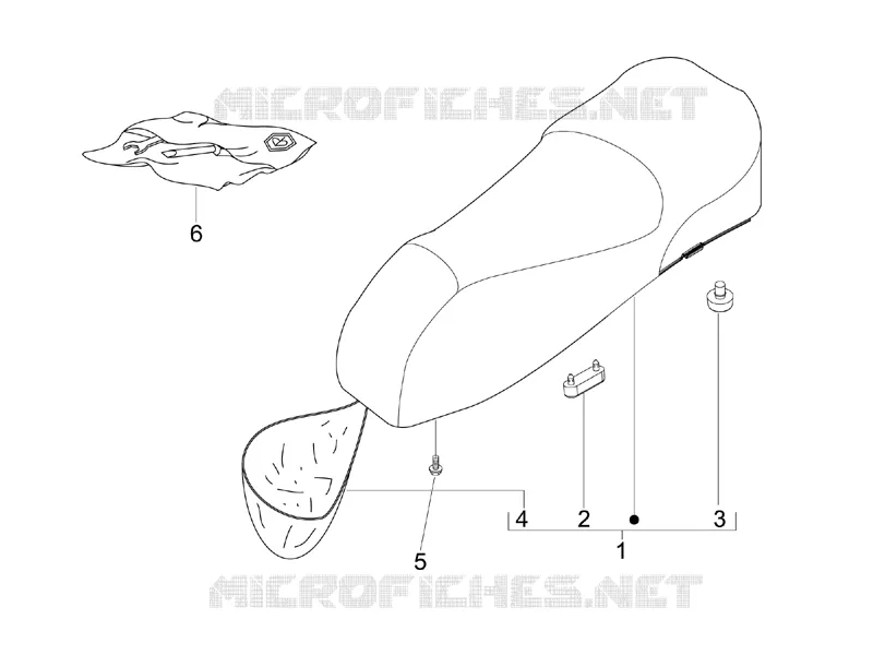 Selle/sieges VESPA VESPA-SCOOTER 300 GTS 2013  GTS ie