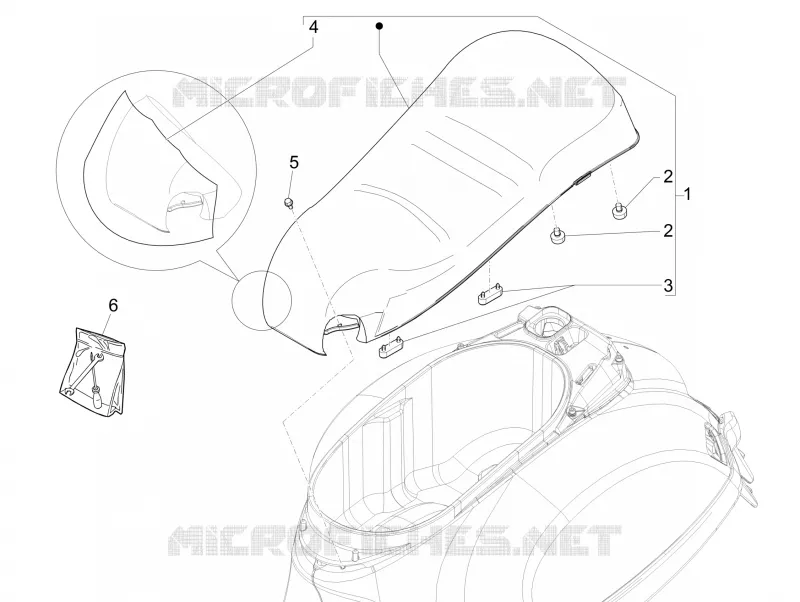 Selle/sieges VESPA VESPA-SCOOTER 300 GTS 2014  GTS ie